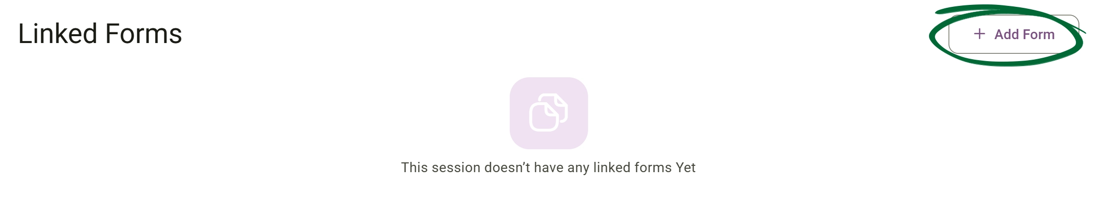 Click add form screenshot